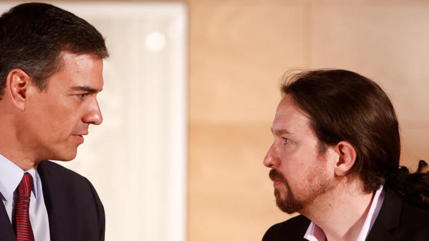 Pedro Sánchez y Pablo Iglesias, en una imagen de archivo.