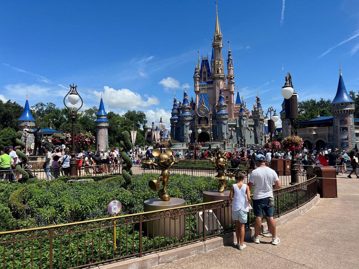 Una imagen del parque temático de Disney en Orlando, Florida. Una imagen del parque temático de Disney en Orlando, Florida.