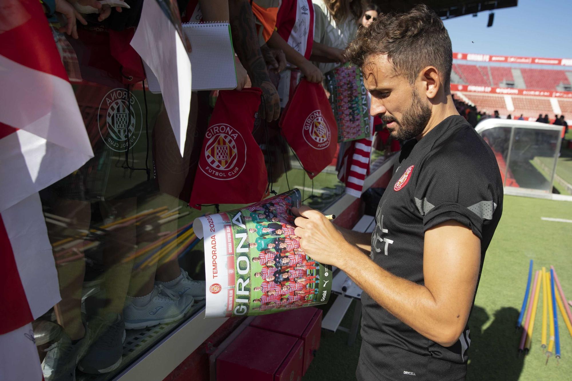 Entrenament obert del Girona FC a Montilivi per les Fires de Girona