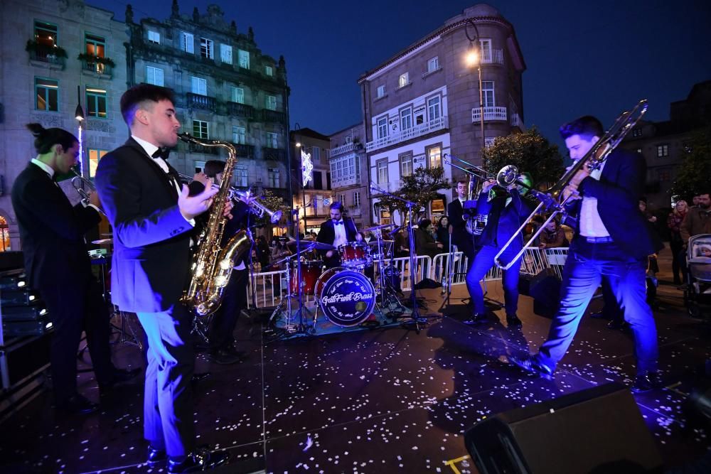 Navidad en Pontevedra 2019 | El arcoíris que aparece cada noche en la Boa Vila