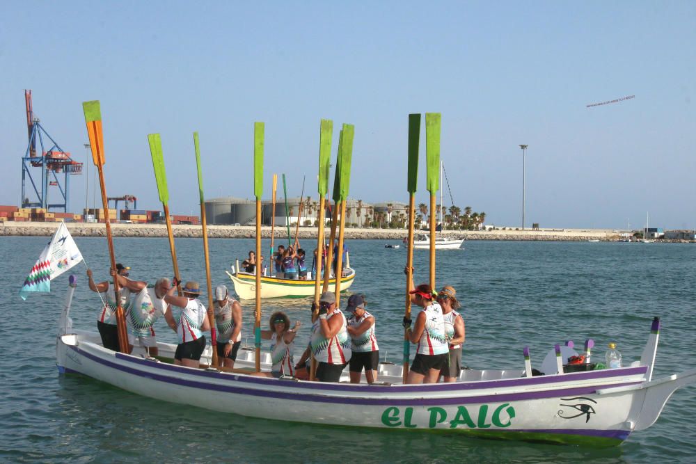 Una tripulación mayoritariamente femenina, con el patrocinio de la Diputación de Málaga y su Proyecto + DEPORTE + MUJER, logra cubrir en una jábega las 107 millas que separan San José y el Puerto de la capital costasoleña, tras 8 duras y largas etapas