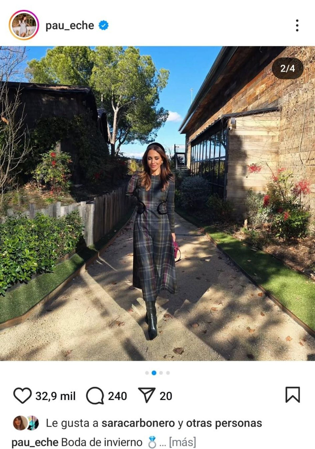 El look que llevó Paula Echevarría a la boda de su cuñada Mónica Torres