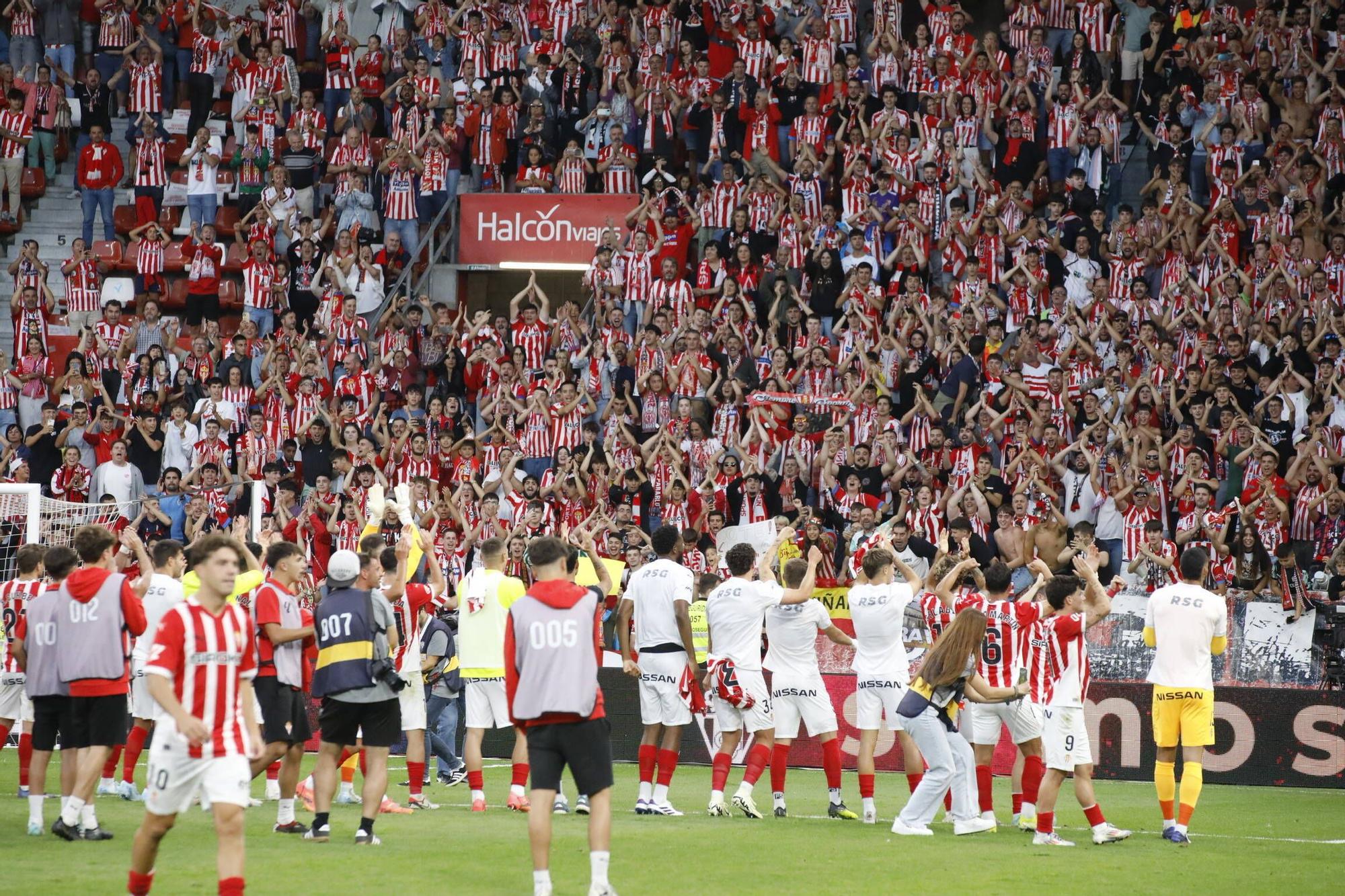 Derbi asturiano: las imágenes del partido entre el Sporting y el Oviedo en El Molinón