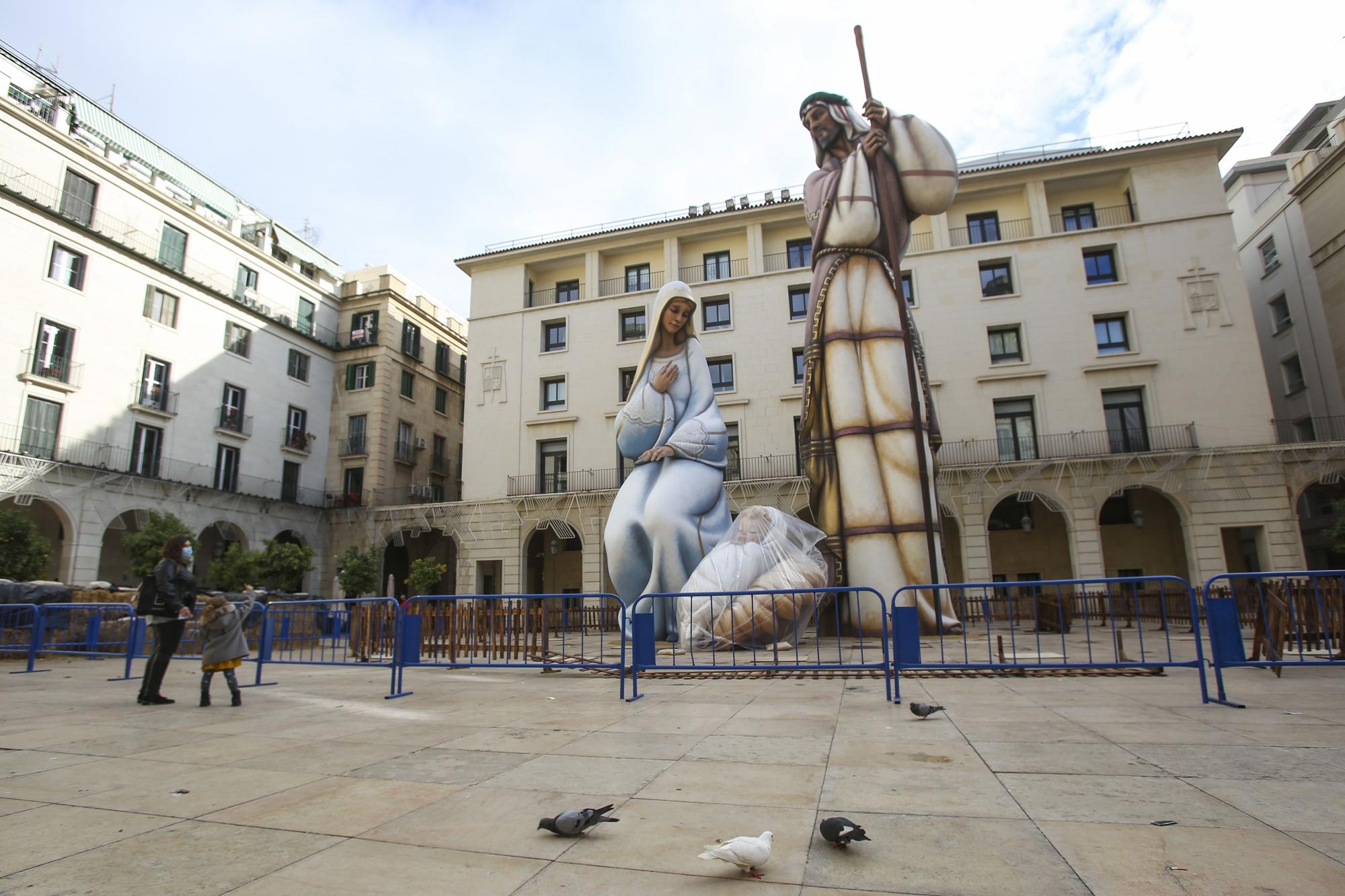 Así luce ya al completo el Belén gigante de Alicante