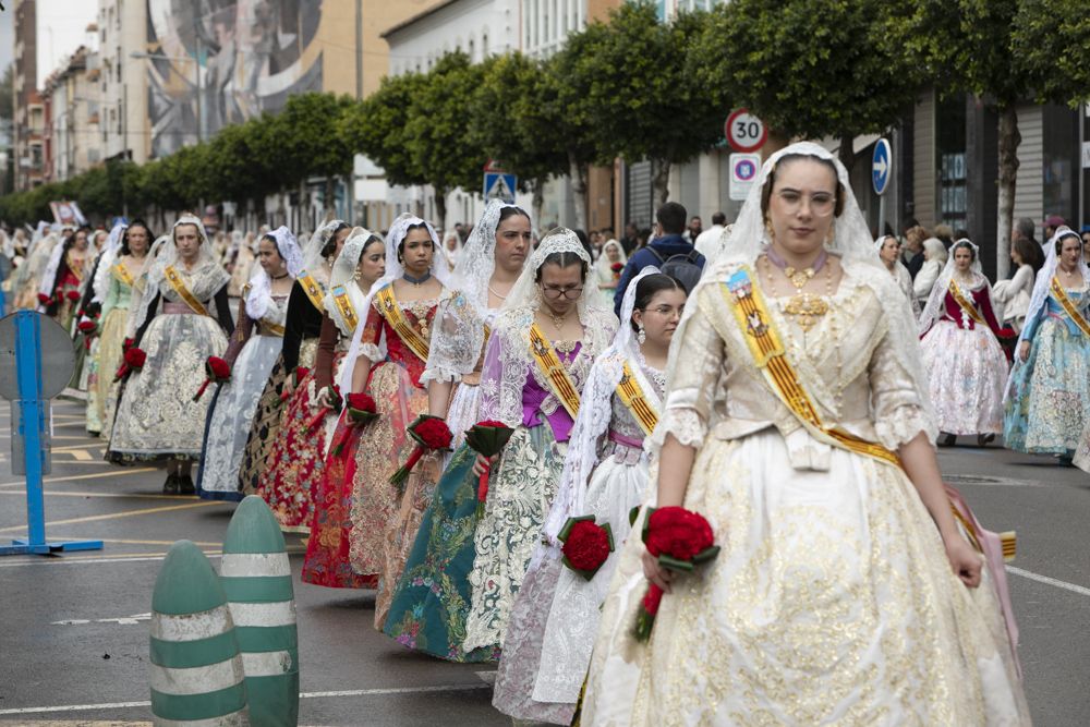 Ofrenda en el Port de Sagunt