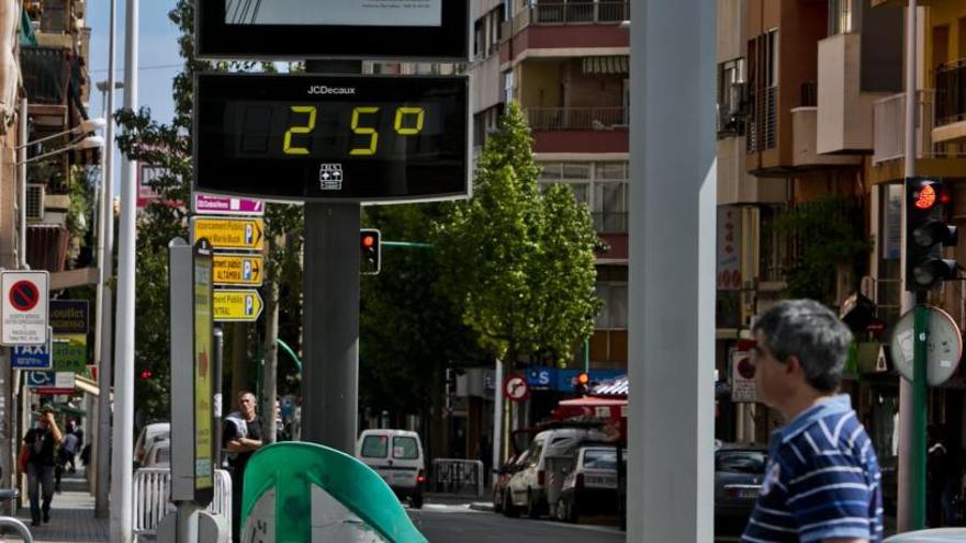 Termómetro ubicado en San Fermín, en una imagen de archivo