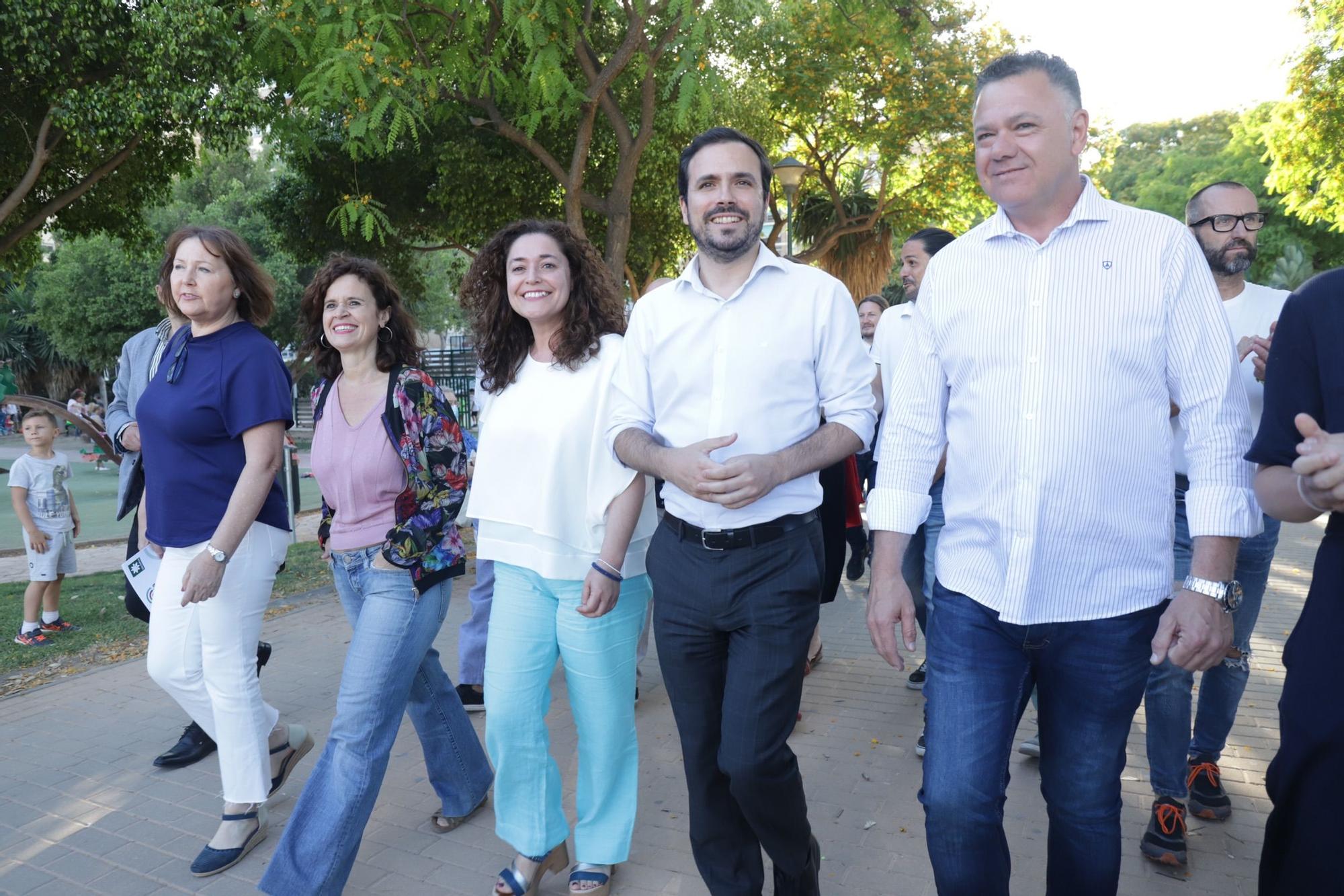 Las imágenes del mitin de precampaña de Alberto Garzón en Málaga