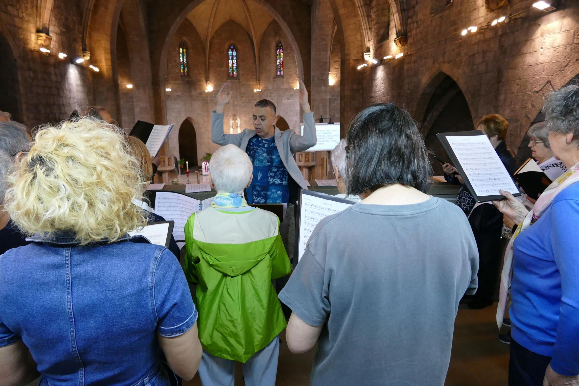 El bisbe de Girona, Octavi Vilà, oficia la cerimònia principal de les Fires i Festes de la Santa Creu de Figueres
