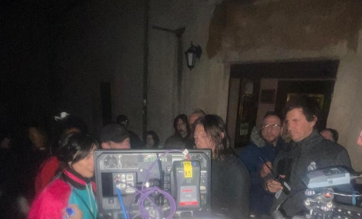 El actor Norman Reedus, en un descanso del rodaje de la undécima temporada de 'The Walking dead' en Sepúlveda.