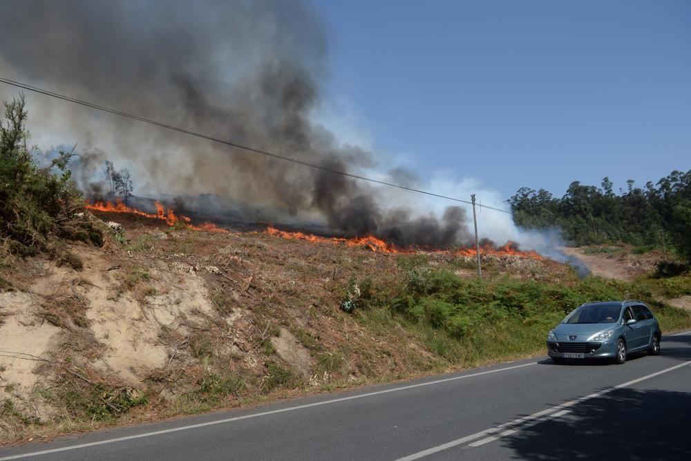 Incendio forestal en San Salvados de Meis