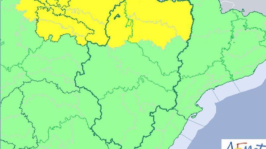 Se mantiene la alerta amarilla por tormentas en zonas de Huesca y Zaragoza