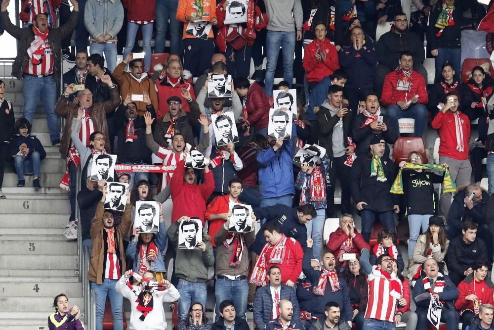 El partido entre el Sporting y la Cultural Leonesa, en imágenes