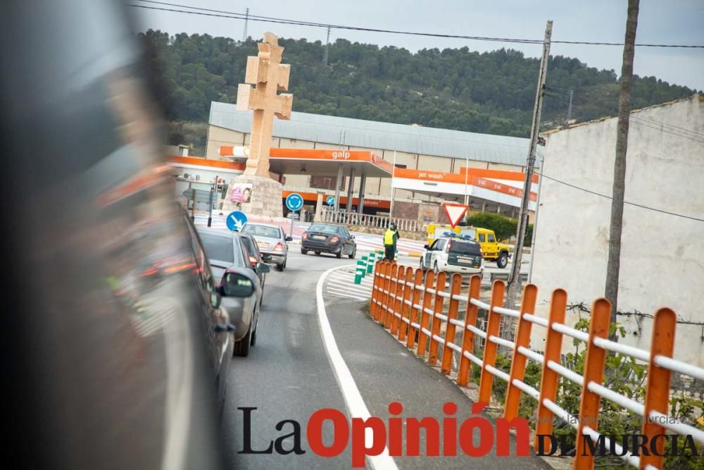 Reparto de mascarillas en Caravaca