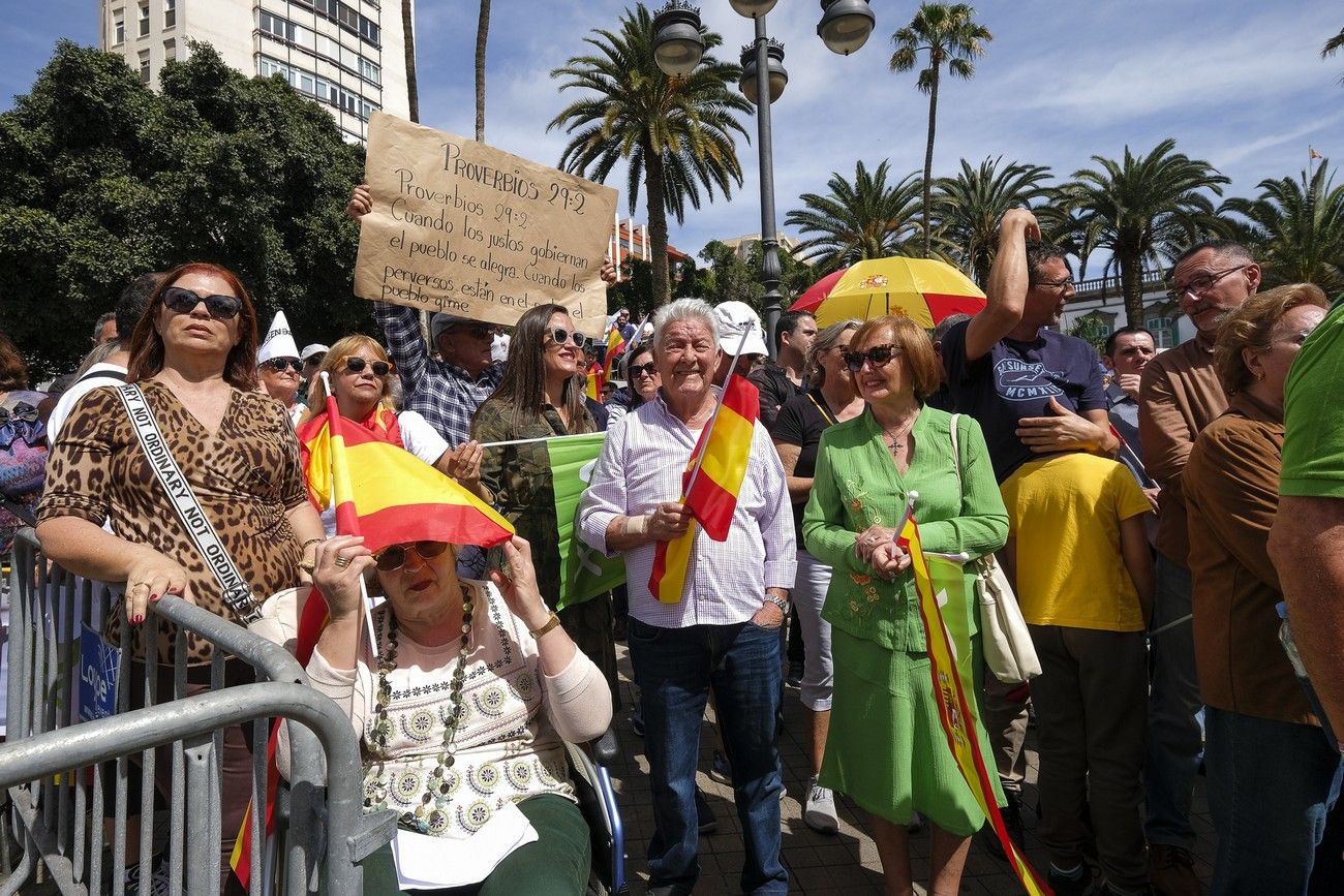 Mitin del presidente de VOX, Santiago Abascal, en Las Palmas de Gran Canaria