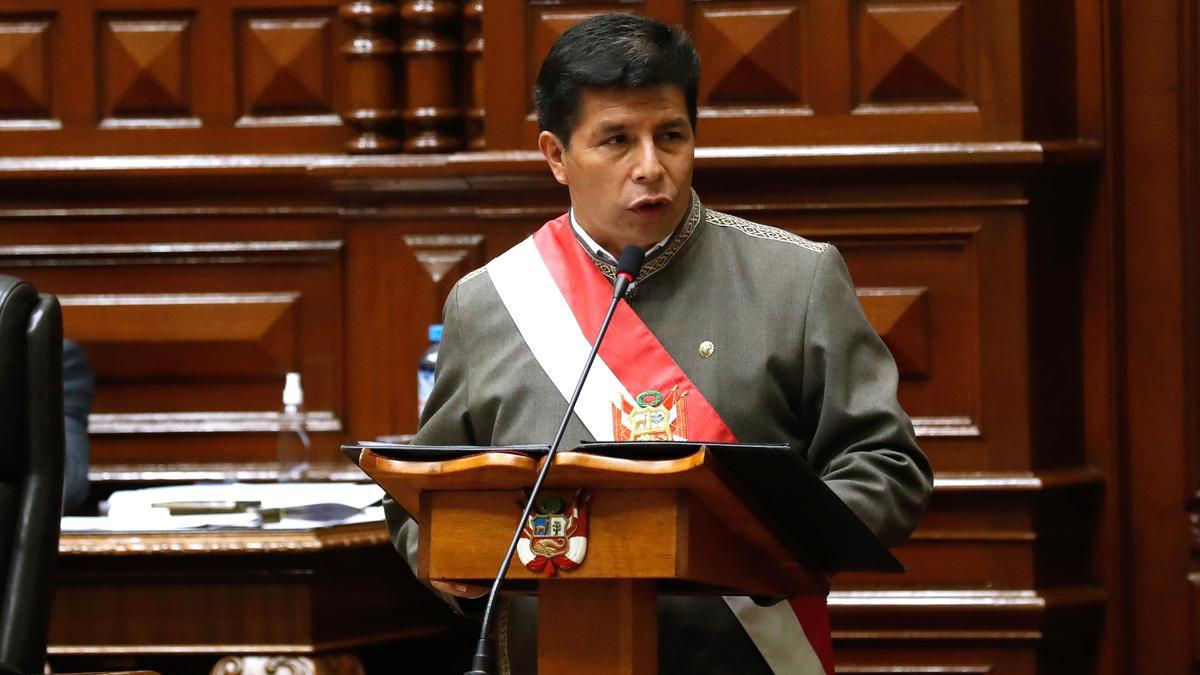 El presidente de Perú, Pedro Castillo.