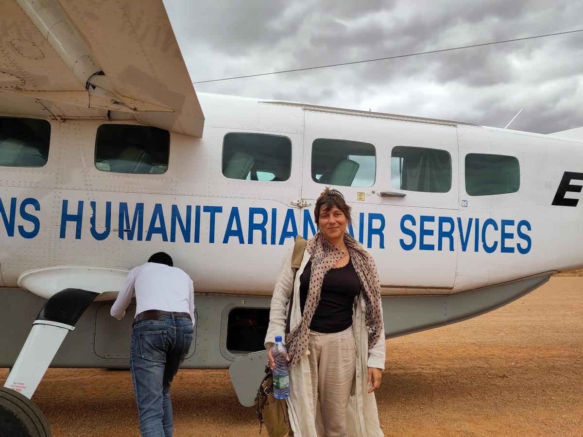Sonia Ramos en un viaje a Etiopía