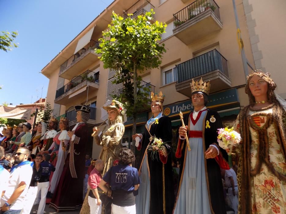 Trobada de gegants a Moià