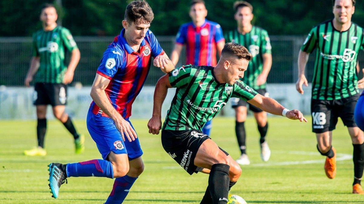 El Sestao, en su último partido ante el CD Vitoria