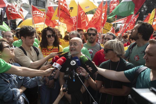 La huelga educativa en València, en imágenes