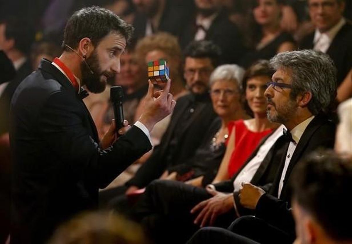 Daniel Rovira  junto al actor argentino Ricardo Darin