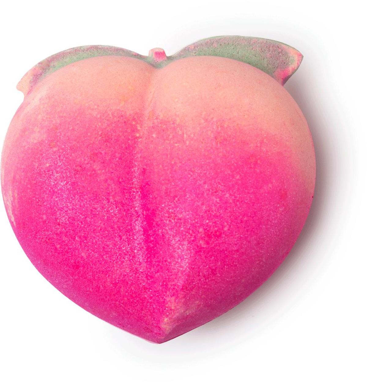 Bomba de baño con forma de melecotón de Lush (precio: 6,50 euros)