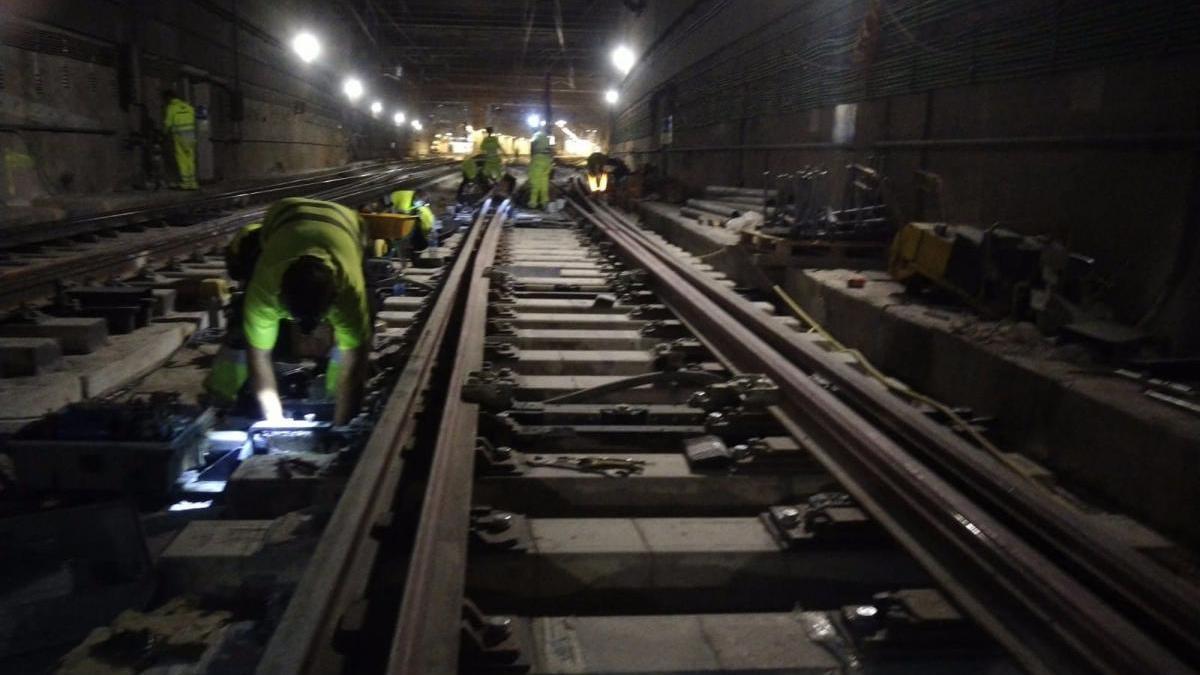 Recta final hacia el ancho europeo en la estación de Castelló