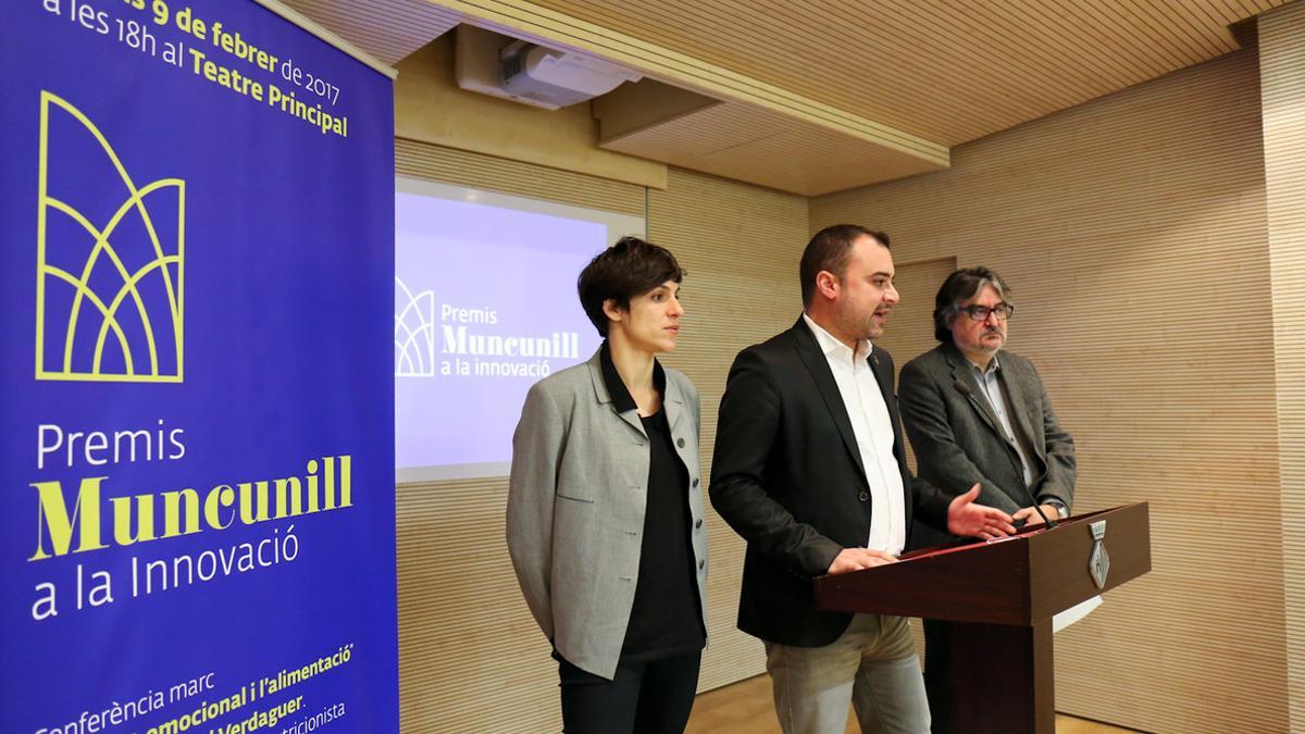 Jordi Ballart presenta los nuevos Premios Muncunill a la Innovación de Terrassa.