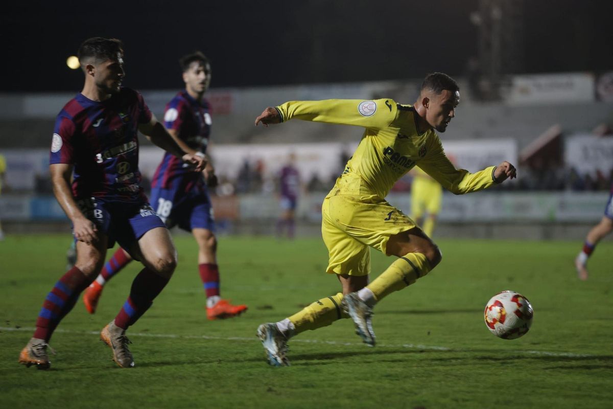 Una imagen del Poblense - Villarreal de Copa del Rey