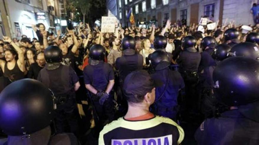 Los indignados toman la Plaza Mayor