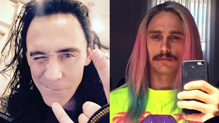 Tom Hiddleston y James Franco, dos estrellas con peluca