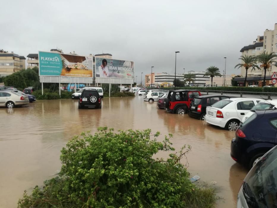 El temporal descarga sobre Ibiza y Formentera