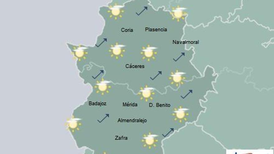 El sábado empezarán a bajar las temperaturas en Extremadura