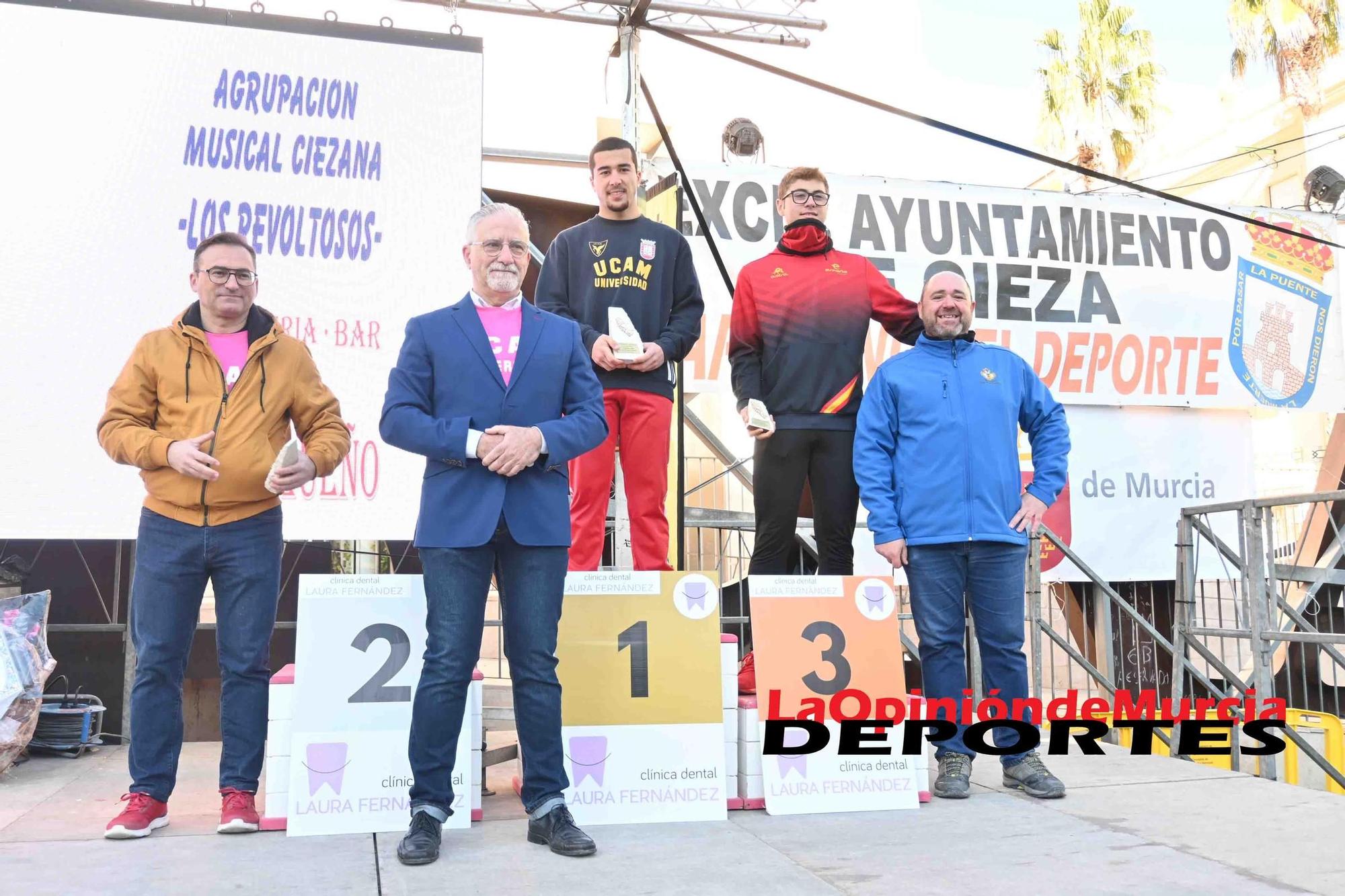 FOTOS: Podio de la Media maratón de Cieza