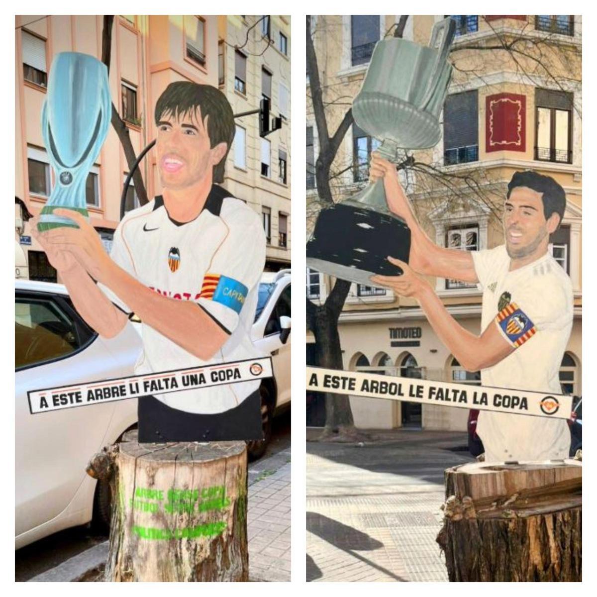 Fotos de Albelda y Parejo para ilustrar la protesta contra la tala de árboles en Valencia