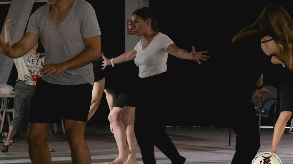 La actriz Roberta Carreri durante una de las sesiones de su taller de interpretación.