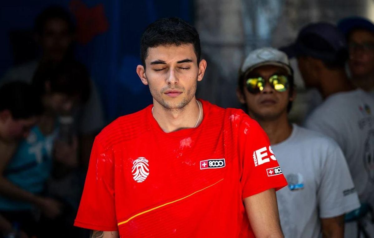 Alberto Ginés en la Copa del Mundo de Dificultad 2025, celebrada en Bali (Indonesia)