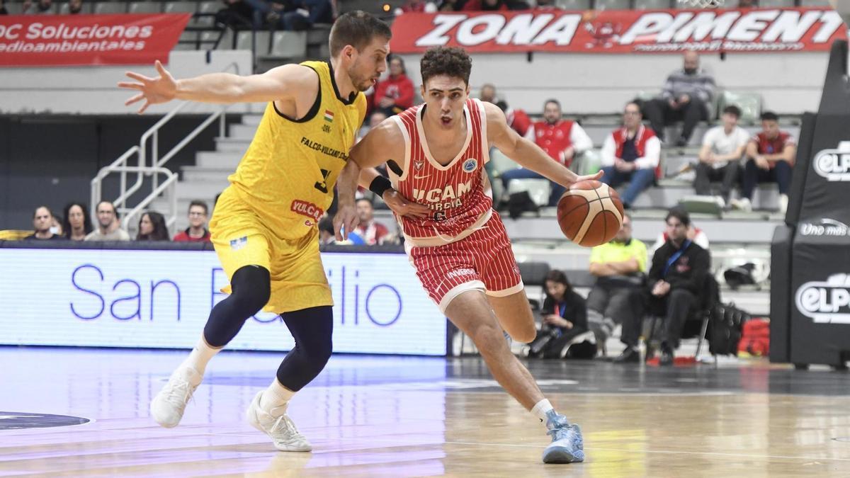 Dani García durante el partido de FIBA Europe Cup frente al Falco esta temporada.
