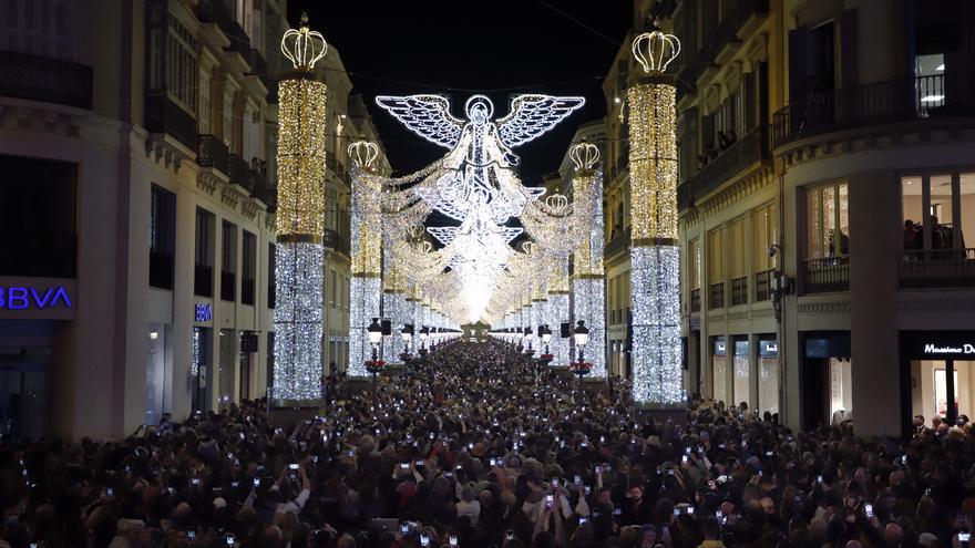 Málaga enciende sus luces de Navidad