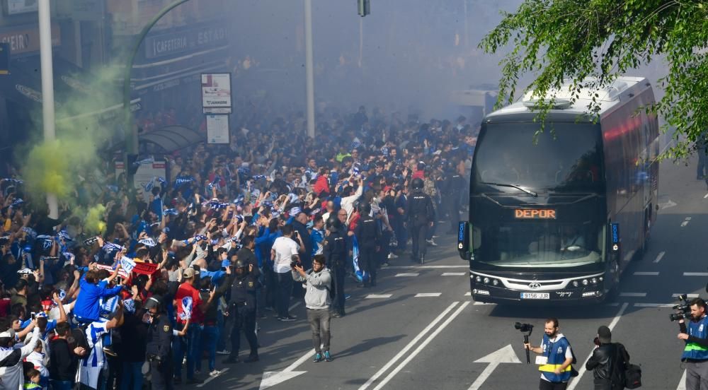 Así fue el recibimiento al Dépor en Riazor