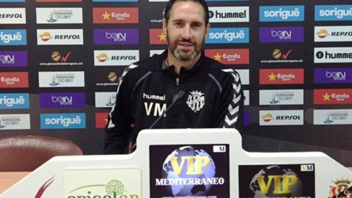 Vicente Moreno, técnico del Nàstic, convencido de seguir en el banquillo tarraconense