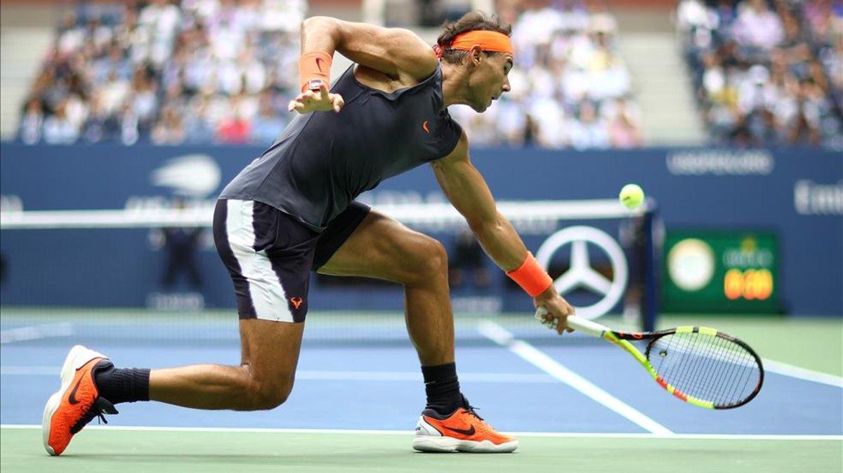 Nadal durante un encuentro en el US Open