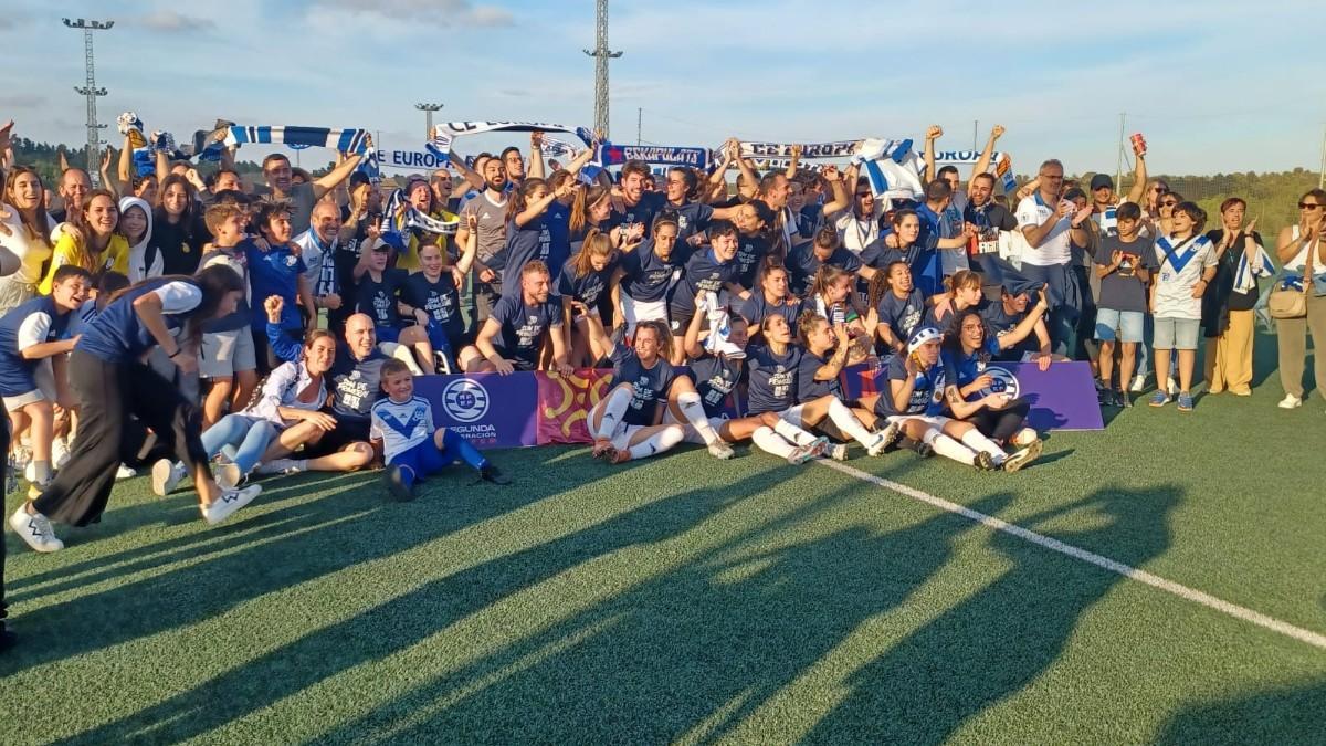Alegría escapulada tras el ascenso a Primera Federación