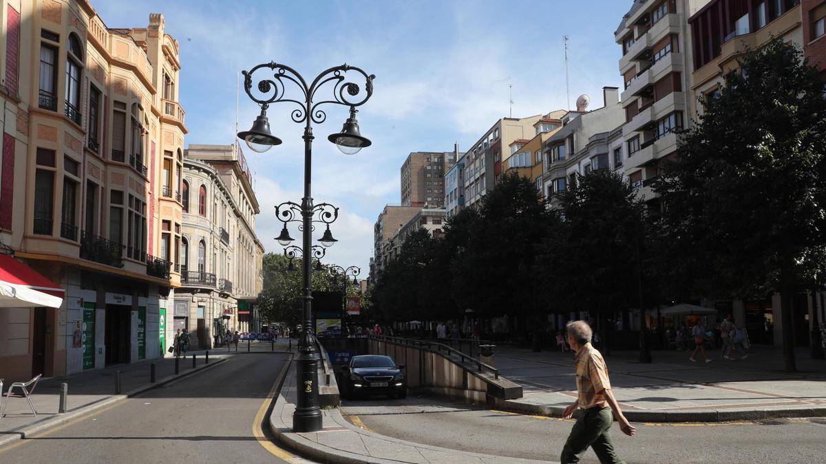 Una zona del paseo de Begoña próxima al punto en el que se produjo la detención de este lunes.