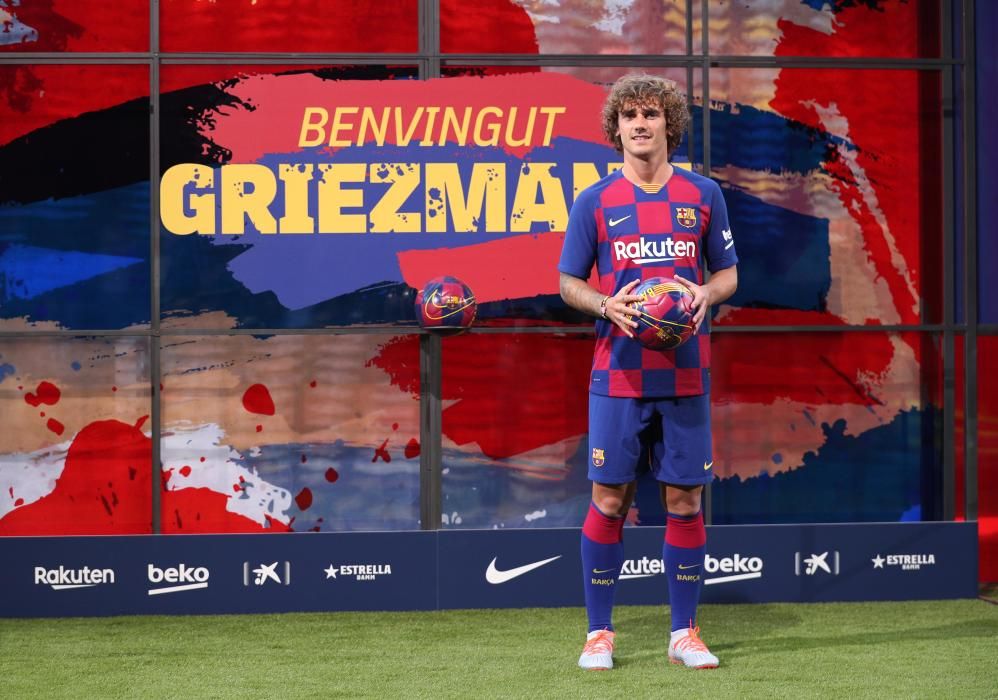 Presentación de Antoine Griezmann con el Barcelona