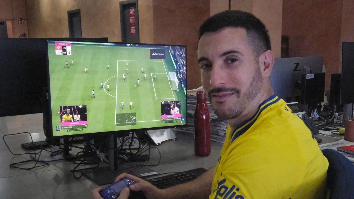 Zidane 10, jugador de e-sports de la UD Las Palmas.