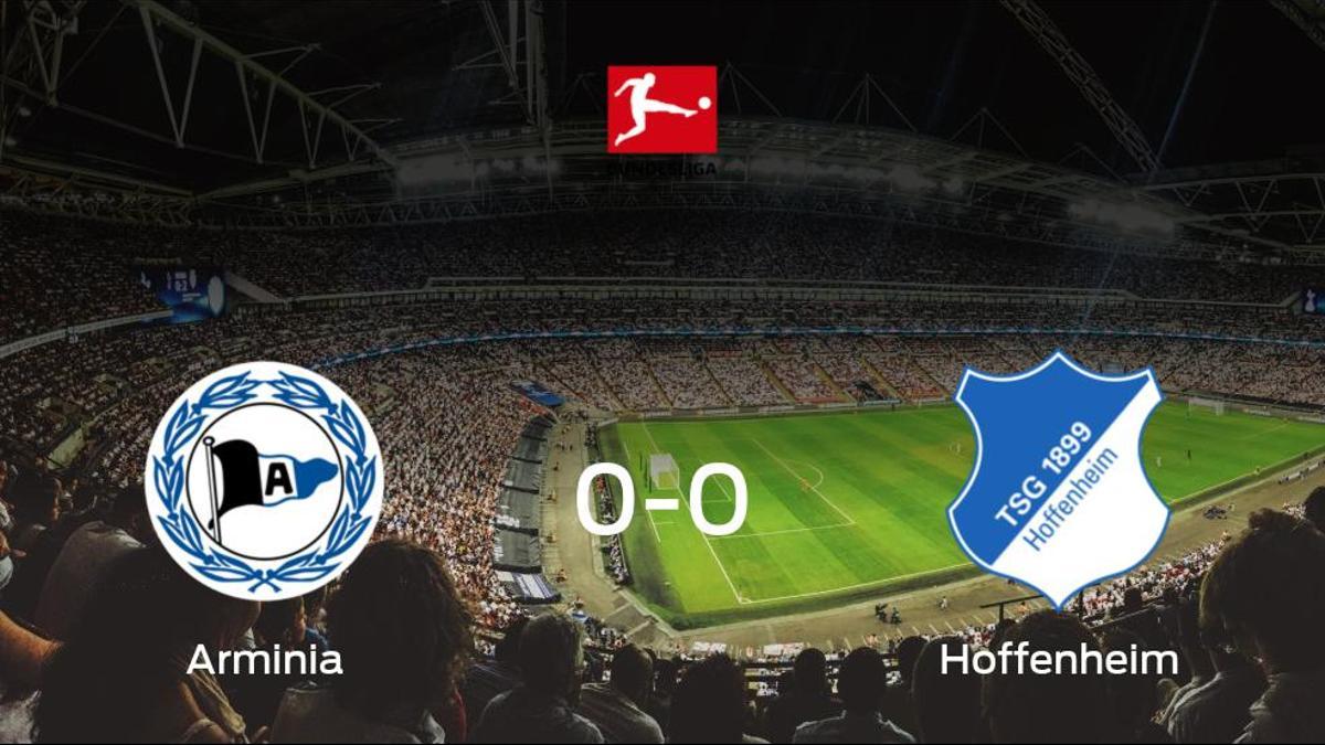 El Arminia Bielefeld y el Hoffenheim no encuentran el gol y se reparten los puntos (0-0)