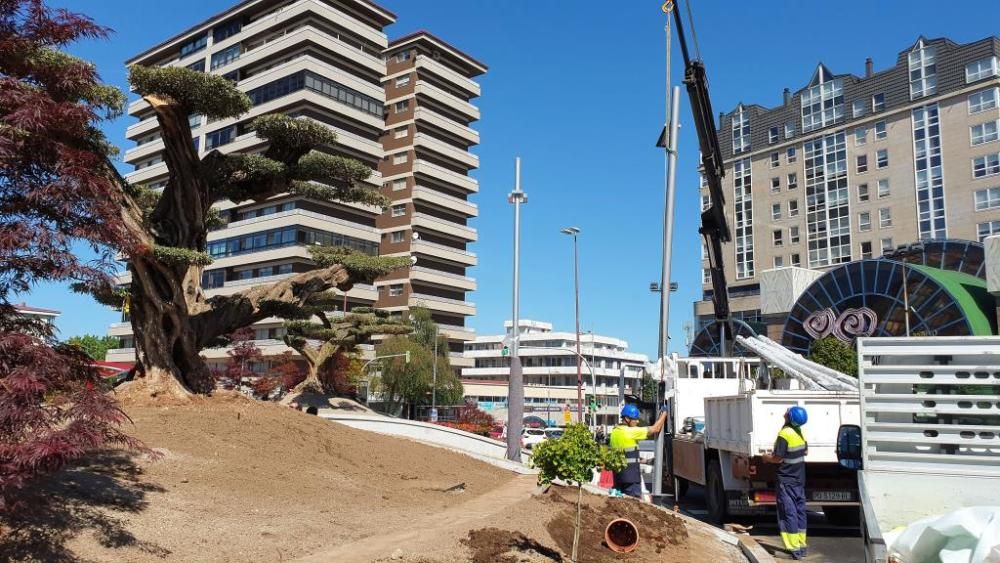 Así luce la Plaza de América de Vigo a unos días de finalizar su humanización