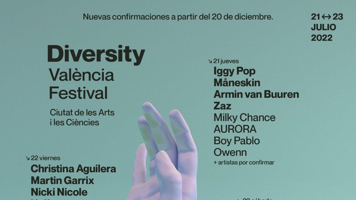 &#039;Line Up&#039; del Diversity València Festival.