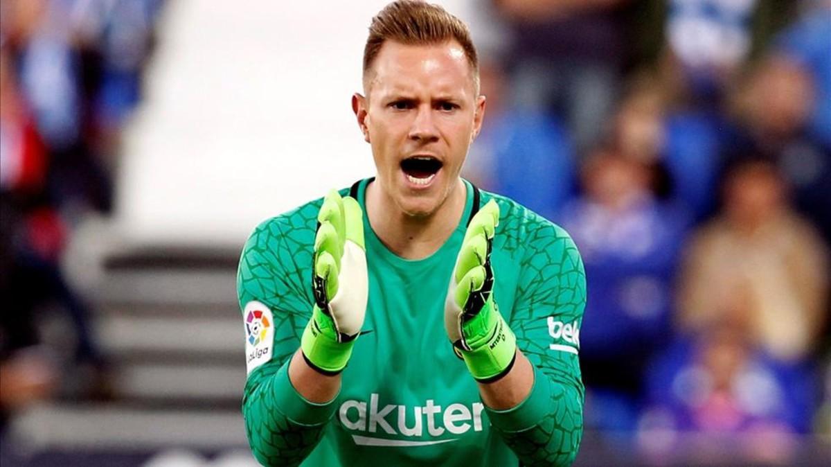 Marc-André Ter Stegen volivó a estar a un nivel espectacular en Butarque