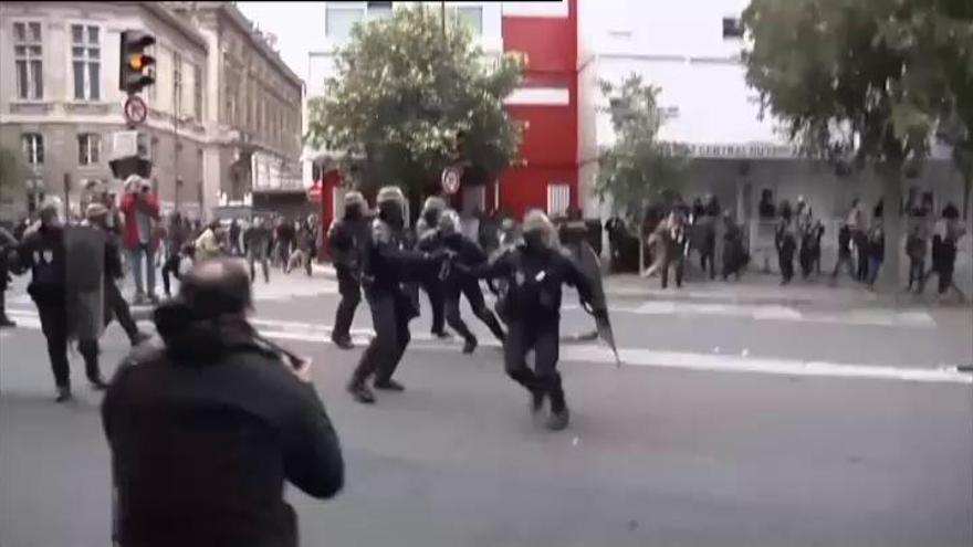 Disturbios en las protestas contra la reforma laboral en Francia